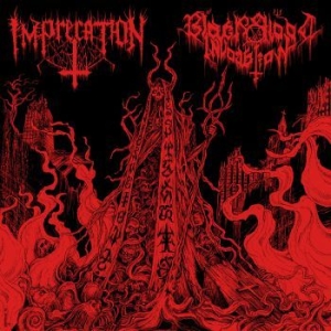 Imprecation / Black Blood Invocatio - Diabolical Flames Of The Ascended P in der Gruppe CD bei Bengans Skivbutik AB (3717812)