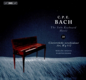 Bach Carl Philipp Emanuel - Solo Keyboard Music, Vol. 39 in der Gruppe Externt_Lager / Naxoslager bei Bengans Skivbutik AB (3728704)