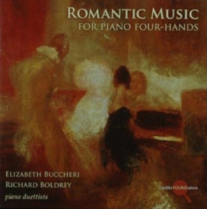 Various - Romantic Music Piano 4-Hands in der Gruppe Externt_Lager / Naxoslager bei Bengans Skivbutik AB (3734577)