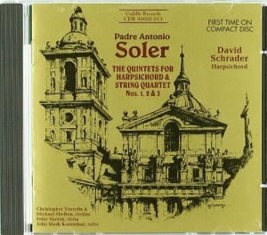 Soler Antonio - Quintets For Harpsichord in der Gruppe Externt_Lager / Naxoslager bei Bengans Skivbutik AB (3734592)