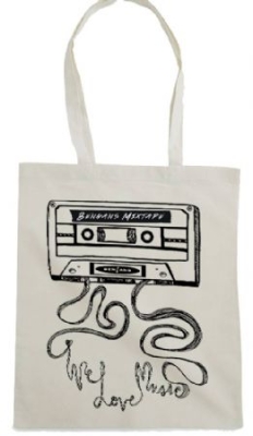 Bengans Tygpåse - Bengans Mixtape (Natur) in der Gruppe CDON - Exporterade Artiklar_Manuellt / Merch_CDON_exporterade bei Bengans Skivbutik AB (3739559)