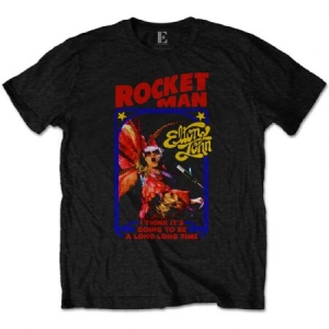 Elton John - ELTON JOHN UNISEX TEE: ROCKETMAN FEATHER in der Gruppe Merchandise bei Bengans Skivbutik AB (3739726r)