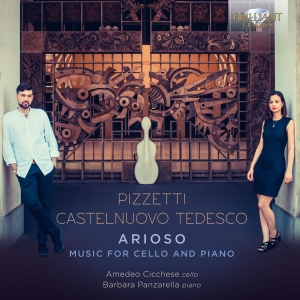 Castelnuovo-Tedesco Mario Pizzett - Arioso - Music For Cello & Piano in der Gruppe Externt_Lager / Naxoslager bei Bengans Skivbutik AB (3743233)