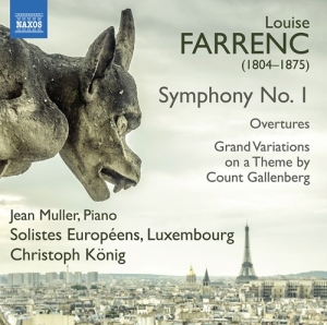 Farrenc Louise - Symphony No. 1 Overtures Nos. 1-2 in der Gruppe Externt_Lager / Naxoslager bei Bengans Skivbutik AB (3743498)
