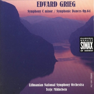 Litauen Nat Symp Orch/Mikkelse - Grieg:Symp Cminor/Symph Dances in der Gruppe Externt_Lager / Naxoslager bei Bengans Skivbutik AB (3744590)