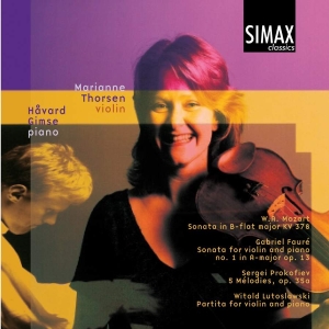 Thorsenmarianne/Håvard Gimse - Mozart/Fauré/Prokofiev/Lutoslawski in der Gruppe Externt_Lager / Naxoslager bei Bengans Skivbutik AB (3744620)