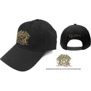 Queen - Gold Classic Crest Bl Baseball C in der Gruppe MERCHANDISE / Merch / Pop-Rock bei Bengans Skivbutik AB (3754531)
