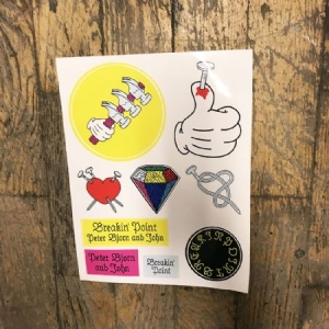 Peter Bjorn and John - Breakin' Point, stickers set in der Gruppe CDON - Exporterade Artiklar_Manuellt / Merch_CDON_exporterade bei Bengans Skivbutik AB (3755149)
