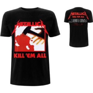 Metallica - METALLICA UNISEX TEE: KILL 'EM ALL TRACK in der Gruppe MERCH / T-Shirt / Rockoff_Nya April24 bei Bengans Skivbutik AB (3756625r)