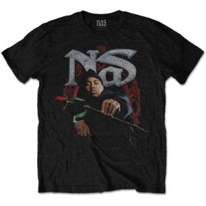 Nas - NAS UNISEX TEE: RED ROSE in der Gruppe MERCH / T-Shirt / Sommar T-shirt 23 bei Bengans Skivbutik AB (3756640r)