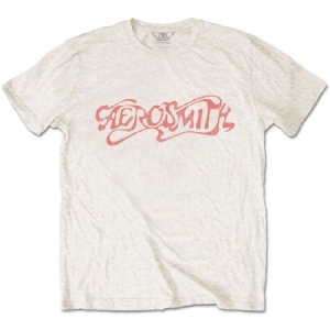 Aerosmith - Classic Logo Uni Natrl    in der Gruppe MERCH / T-Shirt / Rockoff_Nya April24 bei Bengans Skivbutik AB (3768395r)