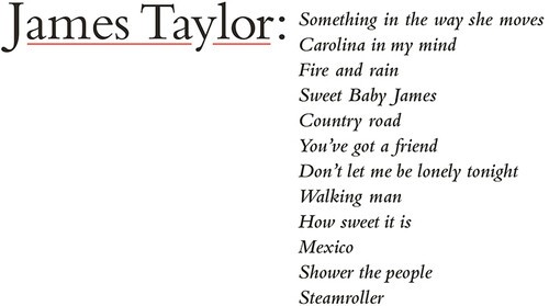 James Taylor - James Taylor's Greatest Hits in der Gruppe CD / Pop-Rock bei Bengans Skivbutik AB (3775193)