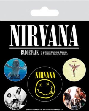 Nirvana - Badge Pack in der Gruppe CDON - Exporterade Artiklar_Manuellt / Merch_CDON_exporterade bei Bengans Skivbutik AB (3778765)