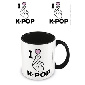 K-Pop - I Love K-Pop - Black Coloured Inner Mug in der Gruppe Minishops / K-Pop Minishops / K-Pop Sonstige bei Bengans Skivbutik AB (3779074)