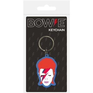 David Bowie - David Bowie (Aladdin Sane) Rubber Keycha in der Gruppe MERCHANDISE / Schlüsselanhänger / Pop-Rock bei Bengans Skivbutik AB (3779079)