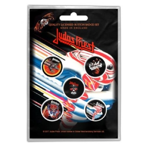 Judas Priest - Button Badge Pack: Turbo in der Gruppe CDON - Exporterade Artiklar_Manuellt / Merch_CDON_exporterade bei Bengans Skivbutik AB (3779653)