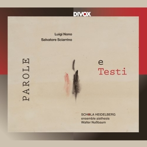 Luigi Nono Salvatore Sciarrino - Parole E Testi in der Gruppe CD bei Bengans Skivbutik AB (3799055)