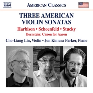 Bernstein Leonard Harbison John - Three American Violin Sonatas in der Gruppe Externt_Lager / Naxoslager bei Bengans Skivbutik AB (3799132)