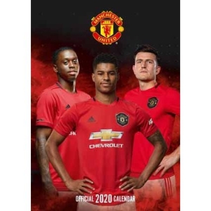 Manchester United - Official 2020 Calendar in der Gruppe Merchandise bei Bengans Skivbutik AB (3805085)
