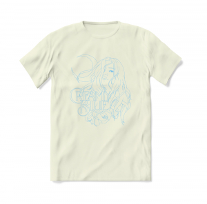 Sarah Klang - T-Shirt Creamy Blue Unisex - 100% organic cotton in der Gruppe MERCH / T-Shirt / Sommar T-shirt 23 bei Bengans Skivbutik AB (3809196r)