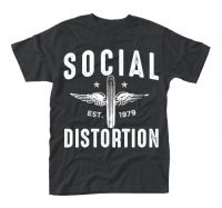 Social Distortion - T/S Winged Wheel (S) in der Gruppe MERCHANDISE / T-shirt / Pop-Rock bei Bengans Skivbutik AB (3815419)