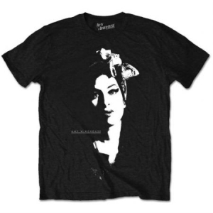 Amy Winehouse - Scarf Portrait Uni Bl    in der Gruppe MERCH / T-Shirt / Rockoff_Nya April24 bei Bengans Skivbutik AB (3825728r)