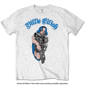 Billie Eilish - Bling Uni Wht    in der Gruppe MERCH / T-Shirt / Rockoff_Nya April24 bei Bengans Skivbutik AB (3826266r)