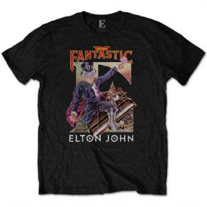 Elton John -  T-shirt - Captain Fantastic (Men Black) in der Gruppe Merch CDON 2306 bei Bengans Skivbutik AB (3827297)