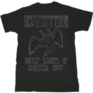 Led Zeppelin - USA '77  (Men Black) (S) in der Gruppe -Start Tshirt bei Bengans Skivbutik AB (3827654)