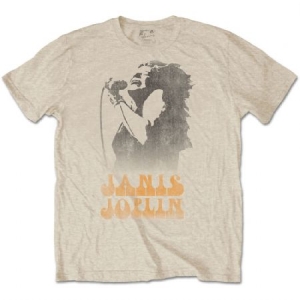 Janis Joplin - Janis Joplin Unisex Tee: Working The Mic in der Gruppe Merchandise bei Bengans Skivbutik AB (3835737)