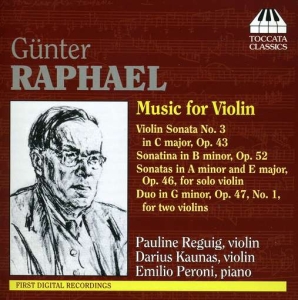 Raphael - Music For Violin in der Gruppe Externt_Lager / Naxoslager bei Bengans Skivbutik AB (3837594)