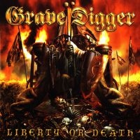 Grave Digger - Liberty Or Death (Red/Black Splatte in der Gruppe VINYL / Hårdrock bei Bengans Skivbutik AB (3846234)