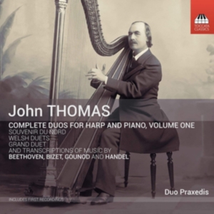 Thomas John - Complete Duos For Harp And Piano, V in der Gruppe Externt_Lager / Naxoslager bei Bengans Skivbutik AB (3846255)