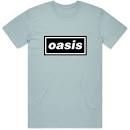 Oasis - Decca Logo Uni Lht Blue T-Shirt in der Gruppe MERCHANDISE / T-shirt / Pop-Rock bei Bengans Skivbutik AB (3881382r)