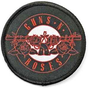 Guns N Roses - Red Circle Logo Printed Patch in der Gruppe MERCHANDISE / Merch / Hårdrock bei Bengans Skivbutik AB (3882222)