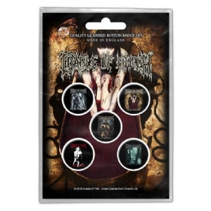 Cradle Of Filth - BUTTON BADGE PACK: ALBUMS (RETAIL PACK) in der Gruppe MK Export CDON Merch bei Bengans Skivbutik AB (3882365)