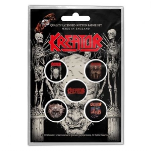 Kreator - BUTTON BADGE PACK: SKULL & SKELETONS (RE in der Gruppe CDON - Exporterade Artiklar_Manuellt / Merch_CDON_exporterade bei Bengans Skivbutik AB (3882366)