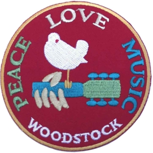 Woodstock - Peace Love Music Patch in der Gruppe MERCHANDISE / Accessoarer / Pop-Rock bei Bengans Skivbutik AB (3882452)