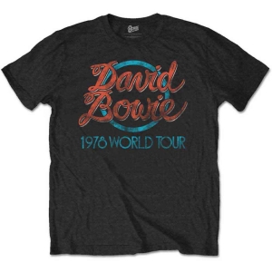 David Bowie - 1978 World Tour Uni Bl    in der Gruppe MERCH / T-Shirt / Rockoff_Nya April24 bei Bengans Skivbutik AB (3907224r)