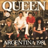 Queen - Argentina 1981 (2 Cd) Live Broadcas in der Gruppe CD bei Bengans Skivbutik AB (3919552)