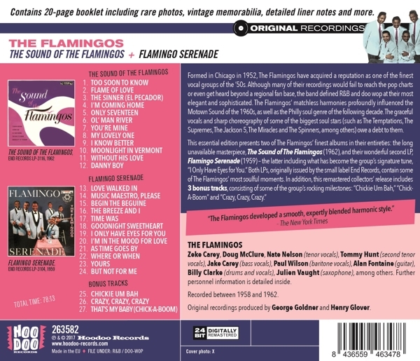 Flamingos - Sound Of The Flamingos/ Flamingo Serenade in der Gruppe CD / Bestseller bei Bengans Skivbutik AB (3922589)