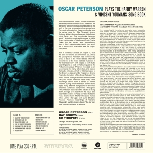 Oscar Peterson - Plays The Harry Warren & Vincent Youmans Song Book in der Gruppe VINYL / Jazz bei Bengans Skivbutik AB (3922605)