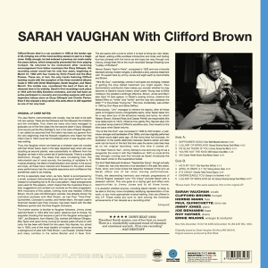 Sarah Vaughan - With Clifford Brown in der Gruppe VINYL / Jazz bei Bengans Skivbutik AB (3924374)