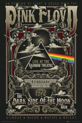 PINK FLOYD - Rainbow Theatre poster in der Gruppe MK Export CDON Merch bei Bengans Skivbutik AB (3939638)