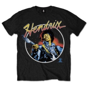 Jimi Hendrix/ Unisex Tee: Script Circle (S) in der Gruppe -Start Tshirt bei Bengans Skivbutik AB (3943016)