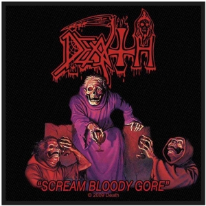Death - Scream Bloody Gore Standard Patch in der Gruppe MERCH bei Bengans Skivbutik AB (3943291)