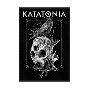 Katatonia - Crow Skull Standard Patch in der Gruppe MERCHANDISE / Accessoarer / Hårdrock bei Bengans Skivbutik AB (3943298)