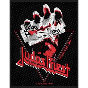 Judas Priest - British Steel Vintage Standard Patch in der Gruppe MERCHANDISE / Merch / Hårdrock bei Bengans Skivbutik AB (3946358)
