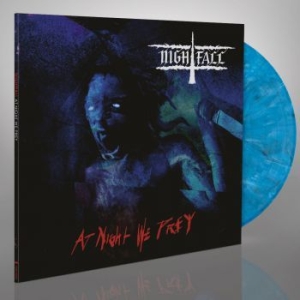 Nightfall - At Night We Prey (Blue Vinyl Lp) in der Gruppe VINYL / Hårdrock/ Heavy metal bei Bengans Skivbutik AB (3957259)