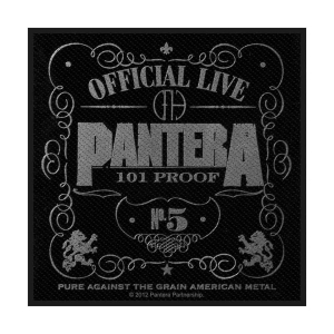 Pantera - Official Live 101% Proof Standard Patch in der Gruppe MERCHANDISE / Stoffaufnäher / Heavy Metal bei Bengans Skivbutik AB (3959996)